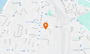 Carte de localisation du campus IPMS Lyon avec repère d’adresse et axes routiers principaux.